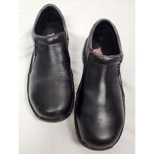 Red Wing Shoes Women's Sz. 8 Black Leather Safety 2321 Slip On Shoes